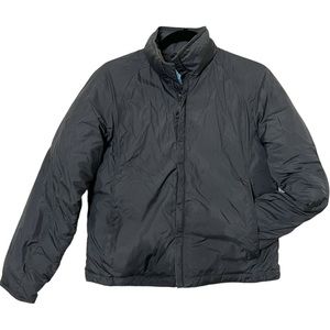 BURTON CROPPED GREY DOWN JACKET SIZE SMALL